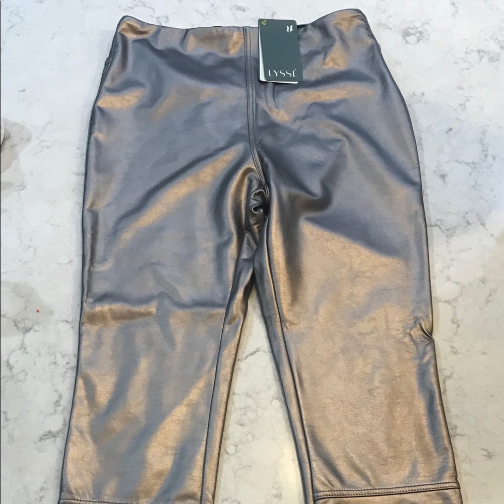Lysse Metallic leggings Size M